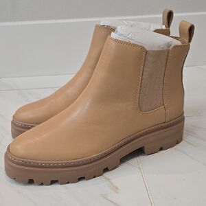 Madewell Tan Leather Ankle Booties